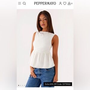 Peppermayo Peplum Top
